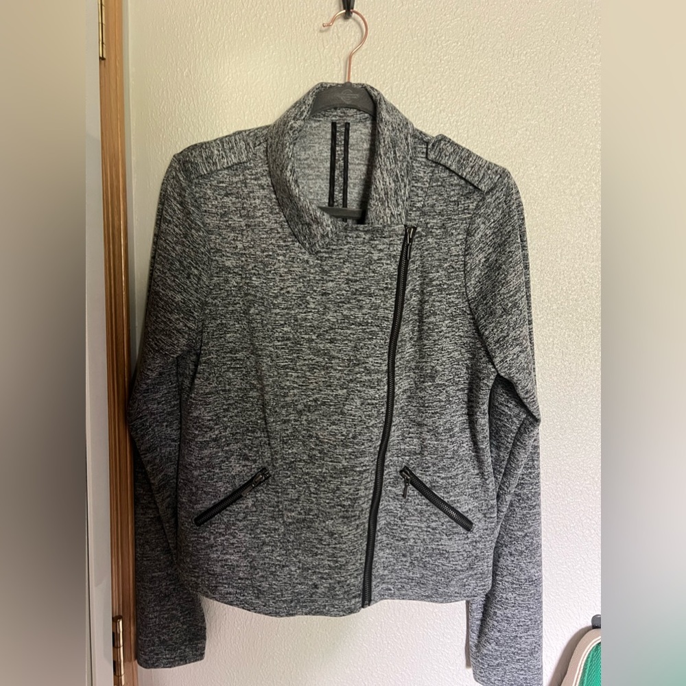Comfortable zip up blazer jacket